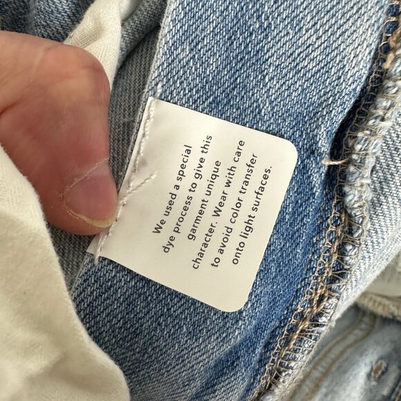 DL1961 Patti Straight High Rise Vintage Jeans Patchwork Power Blue Mixed Size 27 - Picture 10 of 16